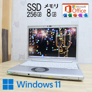 ★中古PC 高性能8世代4コアi5！M.2 SSD256GB メモリ8GB★CF-SV7 Core i5-8350U Webカメラ Win11 MS Office2019 Home&Business★P70594