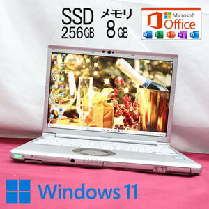 ★中古PC 高性能8世代4コアi5！SSD256GB メモリ8GB★CF-SV7 Core i5-8350U Webカメラ Win11 MS Office2019 Home&Business★P72730