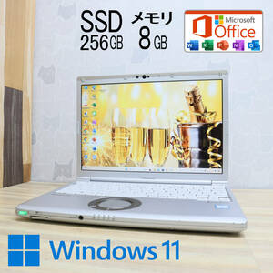 ★中古PC 高性能8世代4コアi5！SSD256GB メモリ8GB★CF-SV7 Core i5-8350U Win11 MS Office2019 Home&Business 中古品 ノートPC★P71451