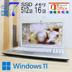 * beautiful goods highest grade 4 core i7! new goods SSD512GB memory 16GB*Qosmio T752/T8FW Core i7-3610QM Web camera Win11 MS Office2019 H&B*P68184