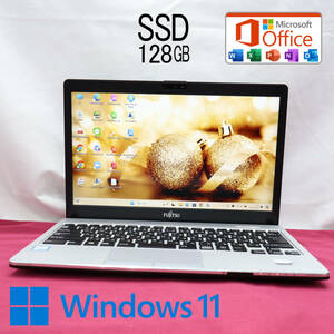 ★中古PC 高性能7世代i5！SSD128GB★S937/S Core i5-7300U Webカメラ Win11 MS Office 中古品 ノートPC★P72240