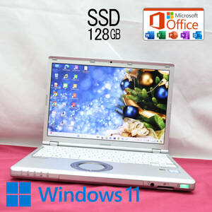 ★中古PC 高性能6世代i3！SSD128GB★CF-SZ5 Core i3-6100U Webカメラ Win11 MS Office 中古品 ノートPC★P72627