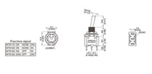 3PシングルON-OFF-ONトグルスイッチMTS-103（オルタネイト）250V/3A 125V/6A！_画像3