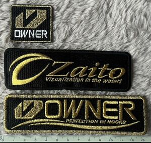 オーナー・ザイト金糸刺繍ワッペン3枚セット OWNER・Zaito 新品 送料無料 