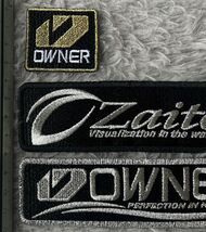 オーナー・ザイト銀糸刺繍ワッペン3枚セット OWNER・Zaito 新品 送料無料 _画像3