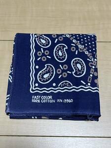 fast color vintage bandana cookie pattern America made Vintage 