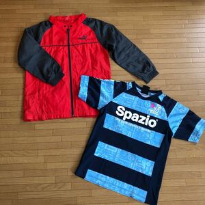 プーマ spazio 子供140サイズ　風よけ超薄手ピステ　プラティクスTシャツ ランニング　陸上　アウトドア　ジャケット ジャージ サッカー