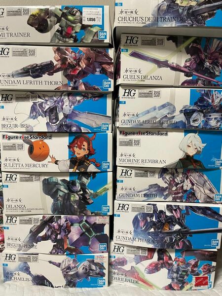 水星の魔女 HG プラモデル 未組立　セット バンダイ ガンプラ 機動戦士ガンダム