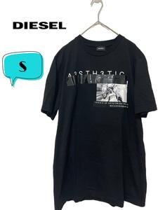 DIESEL ディーゼル フォトロゴプリント クルーネック 半袖Tシャツ　S