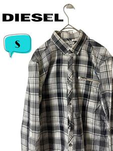 DIESEL ディーゼル　メンズ　長袖チェックシャツ　S