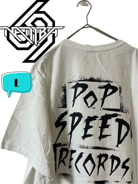 【NAMBA69】POP SPEED RECORDS Tシャツ L 白