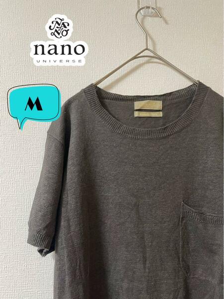 NANO UNIVERSE ナノユニバース　フレンチリネン　Tシャツ　M