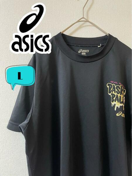 asics アシックス　バスケットボール　ポリエステル100% Tシャツ　L