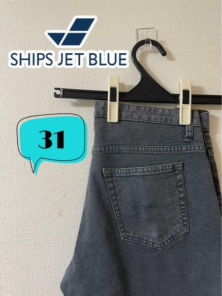 SHIPS JET BLUE シップス　クロップドパンツ　31