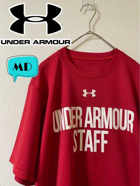 UNDER ARMOUR アンダーアーマー　STAFF TEE 赤　MD 2