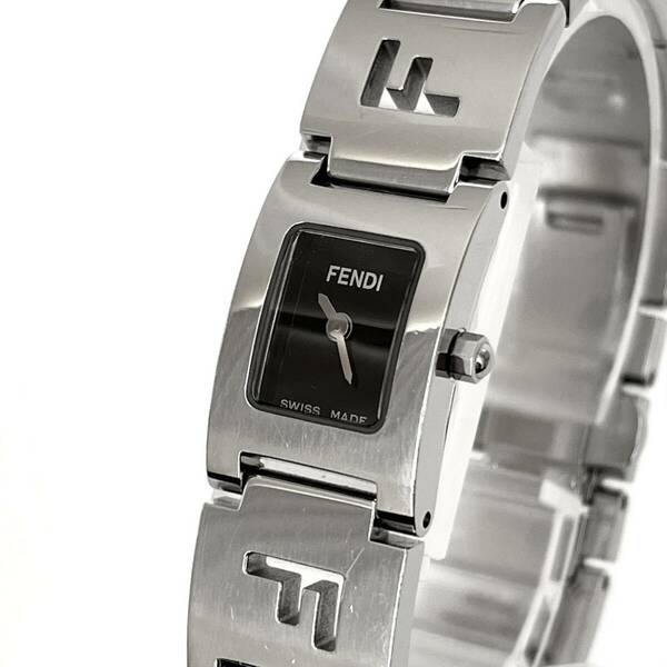 【稼働】磨き済み フェンディ FENDI 3150L レディース 腕時計 美品 電池新品 ブラック文字盤 s1562