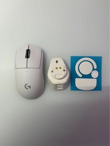 極美品 Logicool G PRO X SUPERLIGHT 新品マウスソールとRGB充電スタンド付き