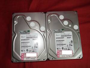 HPE　MB004000GWFWB (MG04ACA400N) 【4TBx2】 中古 SATA 3.5インチ 内蔵ハードディスク 【10日間保証】