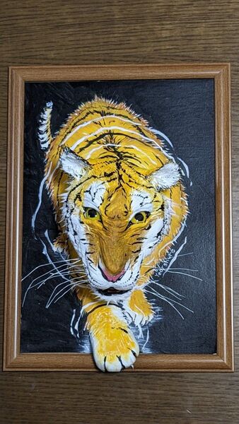 飛び出す絵画アート「虎」3Dアート