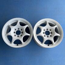 軽量 KID'S Racing キッズ レーシング KIDS Racing 14×6JJ+38 PCD:100/114.3 4穴　ハブ径約68mm 重量約4.55kg/1本　2本セット_画像1