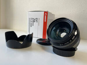 Canon 単焦点レンズ EF28mm F1.8 USM フルサイズ対応【動作確認済】