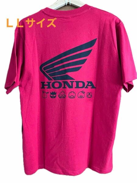 【新品】ホンダ×サンリオ コラボTシャツ　LＬサイズ　レッド