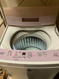 アクア洗濯機4.5キロ　ピンク