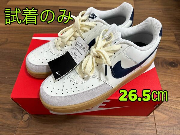 【NIKE】ナイキ COURT VISION LO コート ビジョン LO TRK3 MHF1068 133SAIL/MNNAVY