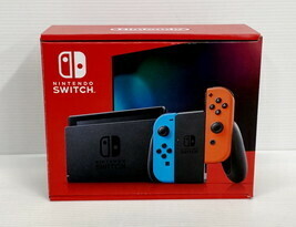 IZU 【中古品】 Nintendo Switch ニンテンドースイッチ 本体 ネオンブルー ネオンレッド 未使用 ※箱ダメージ有 〈034-240522-AS-12-IZU〉