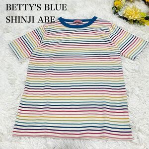 【BETTY'S BLUE SHINJI ABE】ボーダーTシャツ Y2K レトロ