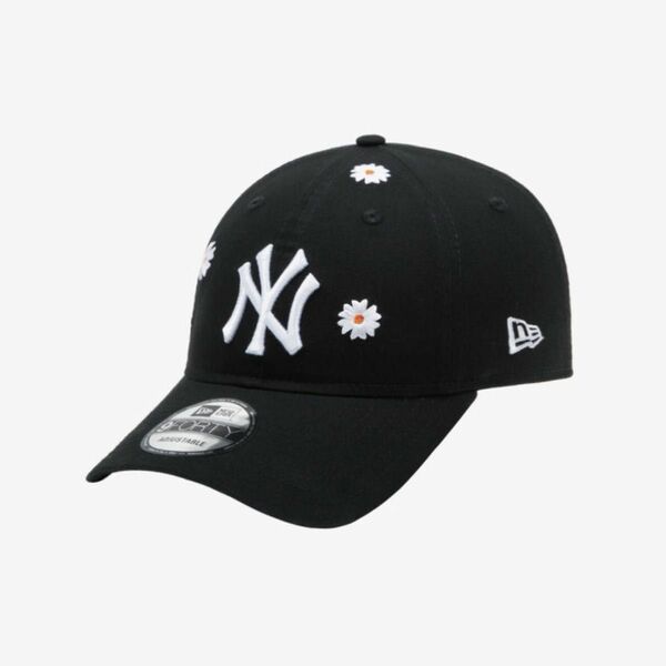 new era MLBデイジーオールオーバーニューヨークヤンキースアンストラクチャーボールキャップブラック