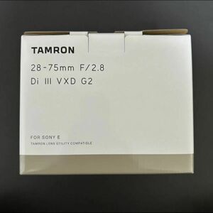 新品未使用 TAMRON 28-75mm F/2.8 Di III VXD G2