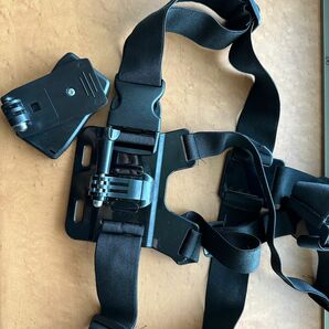 Gopro Hero用 チェストストラップ チェストマウントハーネス　と360°回転式 クリップ マウント