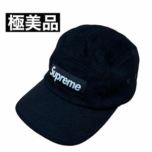 【極美品】即完売 Supreme Camp Cap Wool Black シュプリーム キャンプ キャップ ウール ブラック 黒