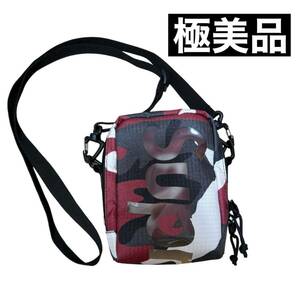 【極美品】即完売 Supreme Neck Pouch 21SS Red Camo シュプリーム ネックポーチ ショルダーバッグ レッドカモ