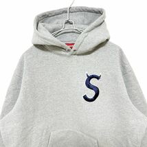 【新品級】Supreme S Logo Hooded Sweatshirt Gley M 堀米雄斗着用 シュプリーム Sロゴ ツノ パーカー グレー_画像5
