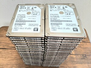 中古HDD 50台セット 500GB HGST SATA 5400RPM 8MB 9.5mm 2.5インチ 動作確認済 健康状態:正常 5K1000-500 HDD 50個 大量