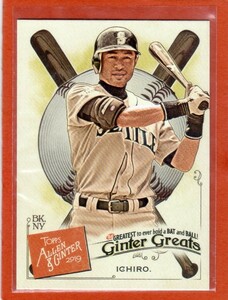 ●イチロー　カード　Vol.3341　2019TOPPS ALLEN & GINTER GREATS INSERT #GG-44　シアトル・マリナーズ