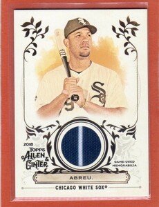 ★ホセ・アブレイユ　カード　Vol.2　2018TOPPS ALLEN & GINTER FULL SIZE RELICS A #FSRA-JA　ジャージ　新人王　オールスター　Wソックス