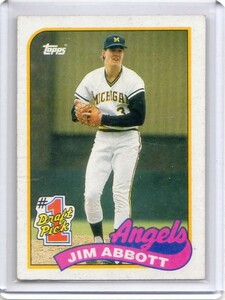 ●ジム・アボット　カード　Vol.74　1989TOPPS #573　ルーキー　カリフォルニア・エンゼルス