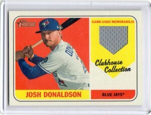 ★ジョシュ・ドナルドソン　カード　Vol.1　2018TOPPS HERITAGE HIGH NUMBER CLUBHOUSE COLLECTION RELICS #CCR-JDO　ジャージ　MVP