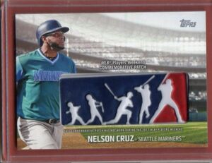 ★ネルソン・クルーズ　カード　Vol.2　2018TOPPS SERIES 1 PLAYERS WEEKEND LOGO PATCH #PWP-NC　記念ロゴ・パッチ　本塁打王　打点王