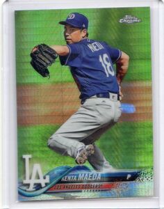 ●前田健太　カード　Vol.136　2018TOPPS CHROME PRIZM REFRACTOR #181　ロサンゼルス・ドジャース