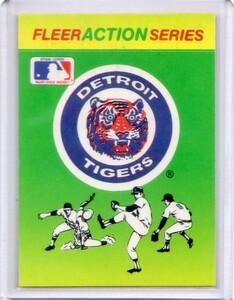 ●1990FLEER　ロゴ・ステッカー・カード　デトロイト・タイガース