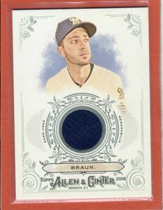 ★ライアン・ブラウン　カード　Vol.9　2018TOPPS ALLEN & GINTER FULL SIZE RELICS B #FSRB-RB　ジャージ　MVP　本塁打王　新人王