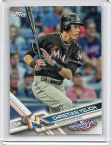 ●クリスチャン・イエリッチ　カード　Vol.15　2017TOPPS OPENING DAY #99　MVP　首位打者　ゴールドグラブ　マイアミ・マーリンズ