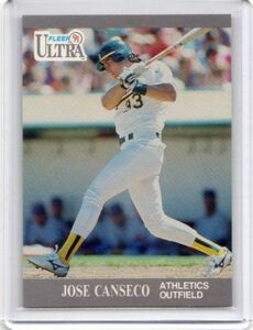 ●ホセ・カンセコ　カード　Vol.459　1991FLEER ULTRA #244　オークランド・アスレチックス