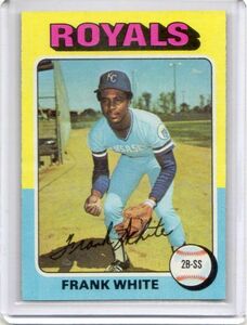 ●フランク・ホワイト　カード　Vol.1　1975TOPPS #569　通算2006安打・160本塁打・178盗塁　ゴールドグラブ8回　オールスター5回