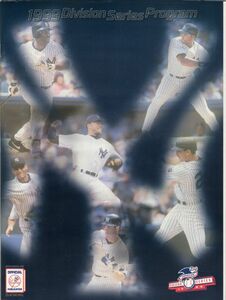 ●ヤンキース　1999年ディビジョンシリーズ・プログラム　伊良部秀輝　デイビッド・コーン　ベーブ・ルース　グース・ゴッセージ