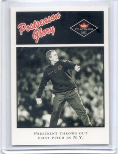 ●ジョージ・ブッシュ　カード　Vol.1　2001FLEER PLATINUM POSTSEASON GLORY #490　第43代アメリカ合衆国大統領